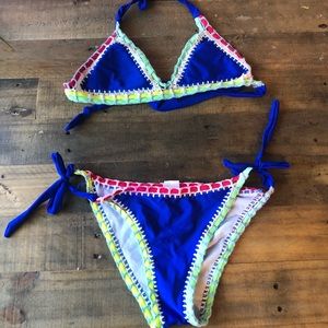 Only worn once! bikini set size large